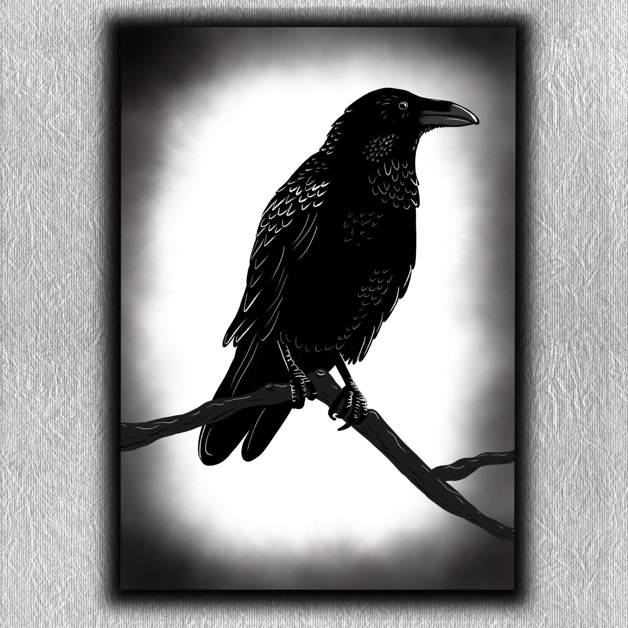 Raven Art Print | Etsy