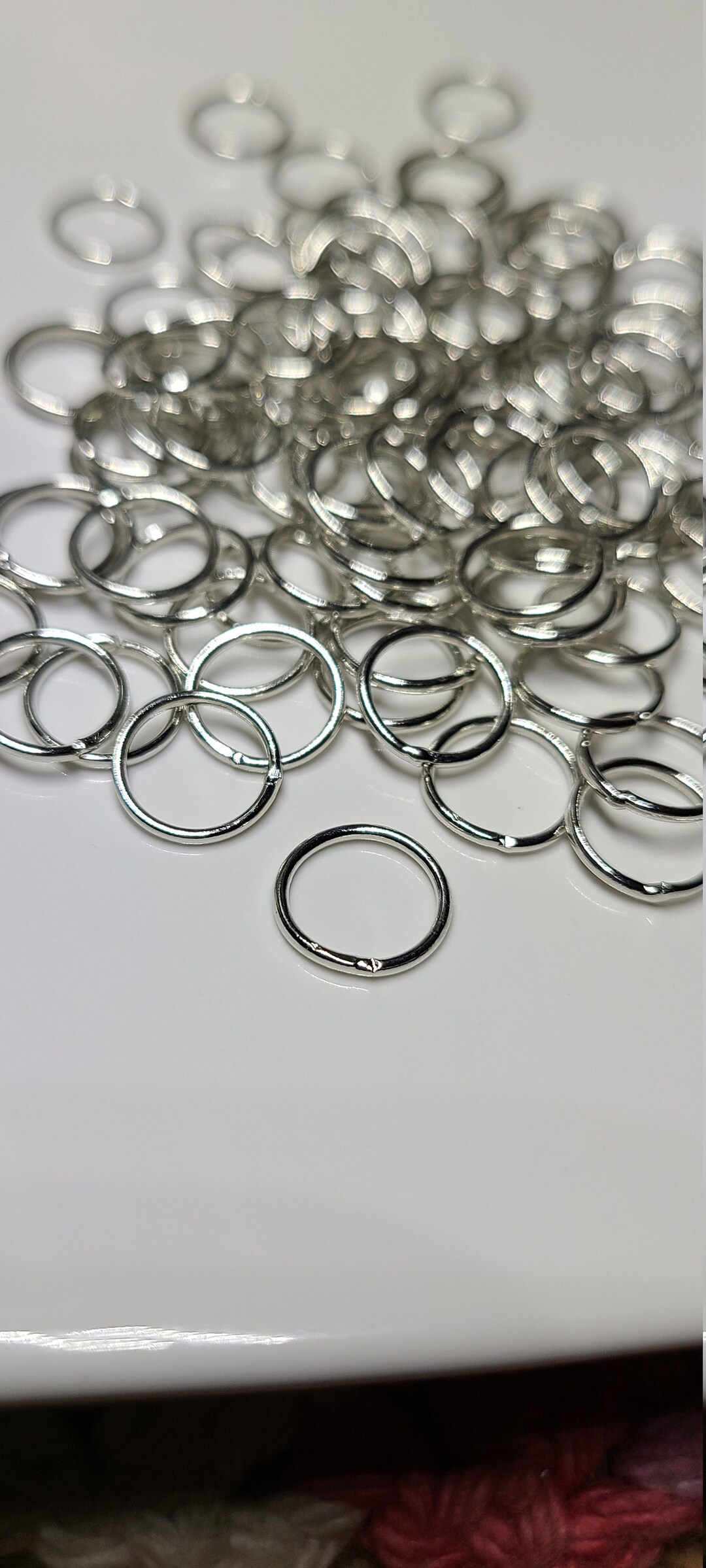 10mm 18g Soldered Closed Jump Rings 100pcs Silver Plated Brass Item Number 4128 Etsy