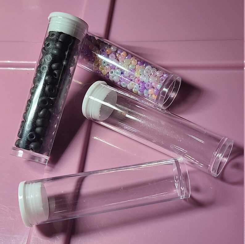 2.25in Storage Tubes Bead Tubes Plastic Tubes Etsy