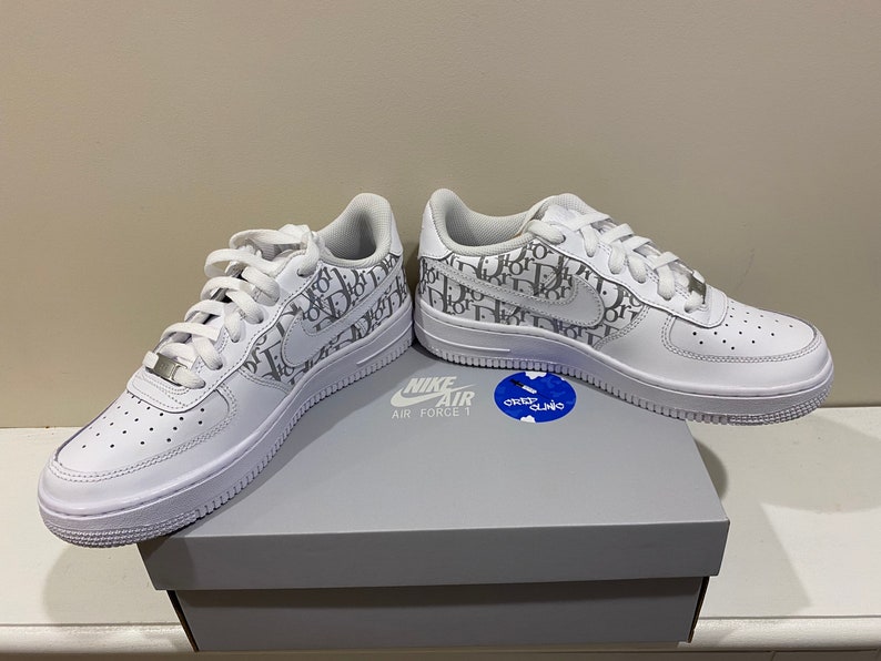 Dior panel custom Nike Air Force 1 - reflective | Apparel 32 | ASOS Marketplace