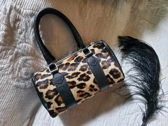 Cheetah Cowhide Tote Bag Custom Made