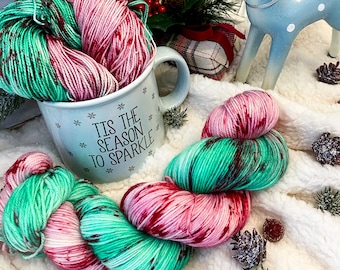 Leave a Peppermint Stick for Ol' St. Nick - Indie Dyed Yarn