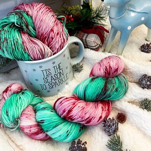 Hinterlasse einen Pfefferminzstift für Ol &#39;St. Nick - Indie Dyed Yarn