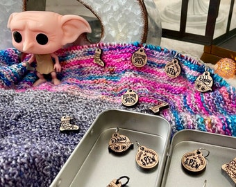 House Elf's Socks set of 4 Stitch Markers