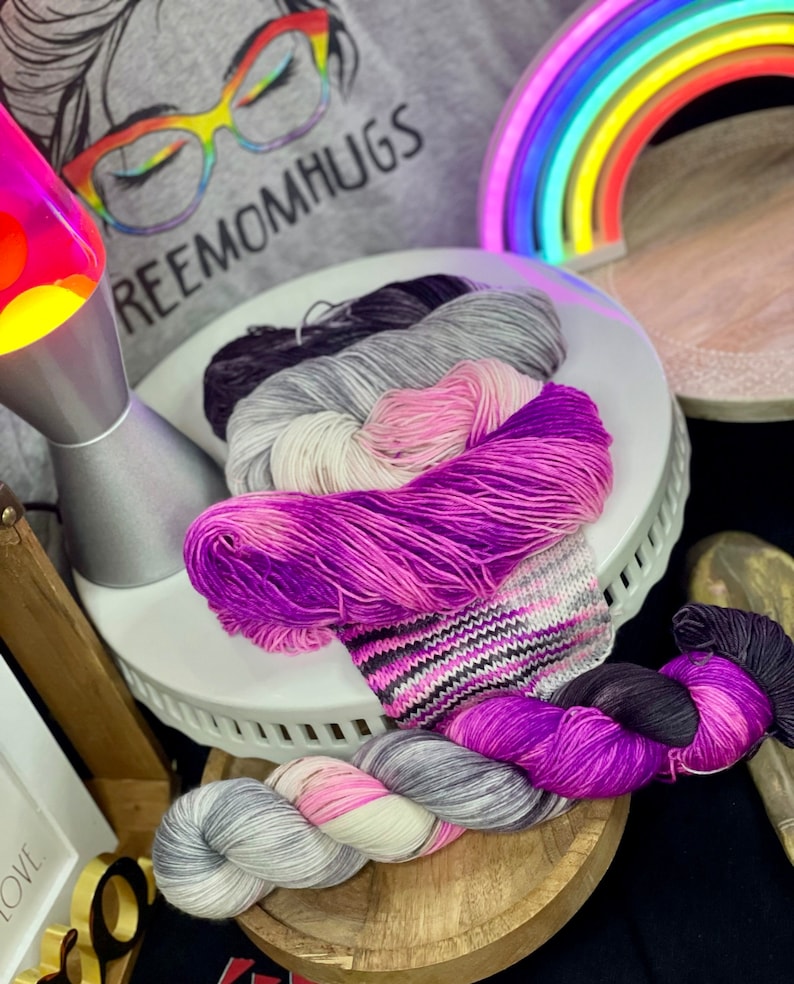 Pride Flags Yarn Asexual Pride Etsy