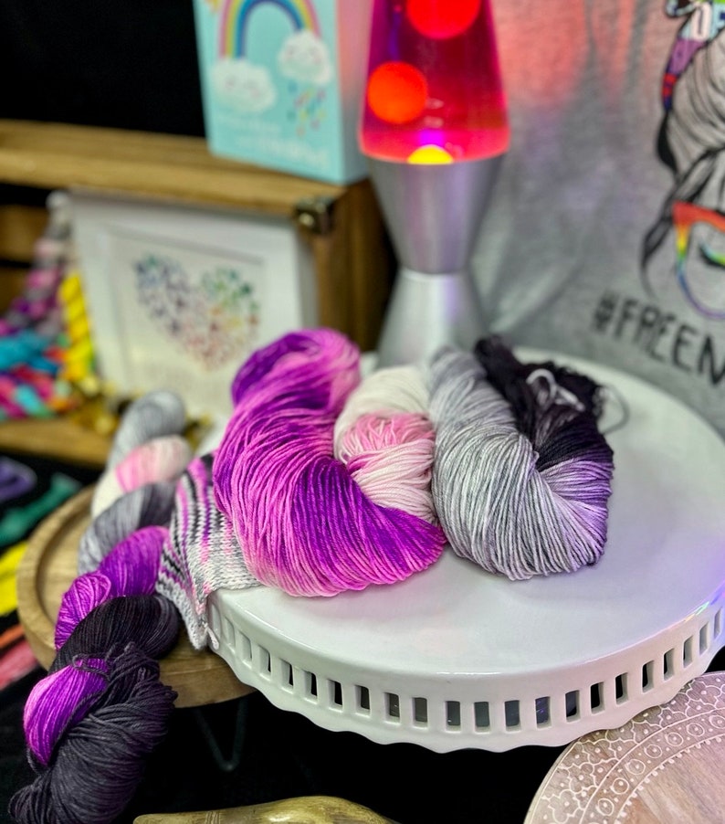 Pride Flags Yarn Asexual Pride Etsy