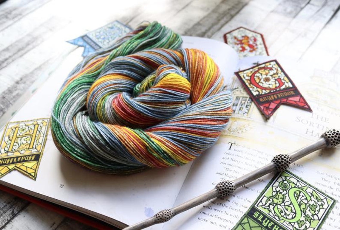 Hogwarts Houses Gradient Hand Dyed Yarn Etsy UK