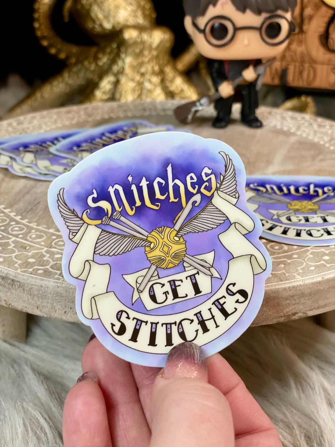 Sticker Snitches Get Stitches Hogwarts Inspired Etsy