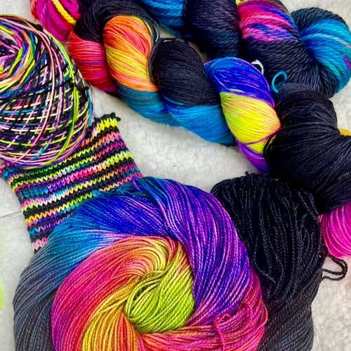 Seconds Sale Mystery Yarn Hand Dyed Yarn Indie Dyed Yarn Etsy