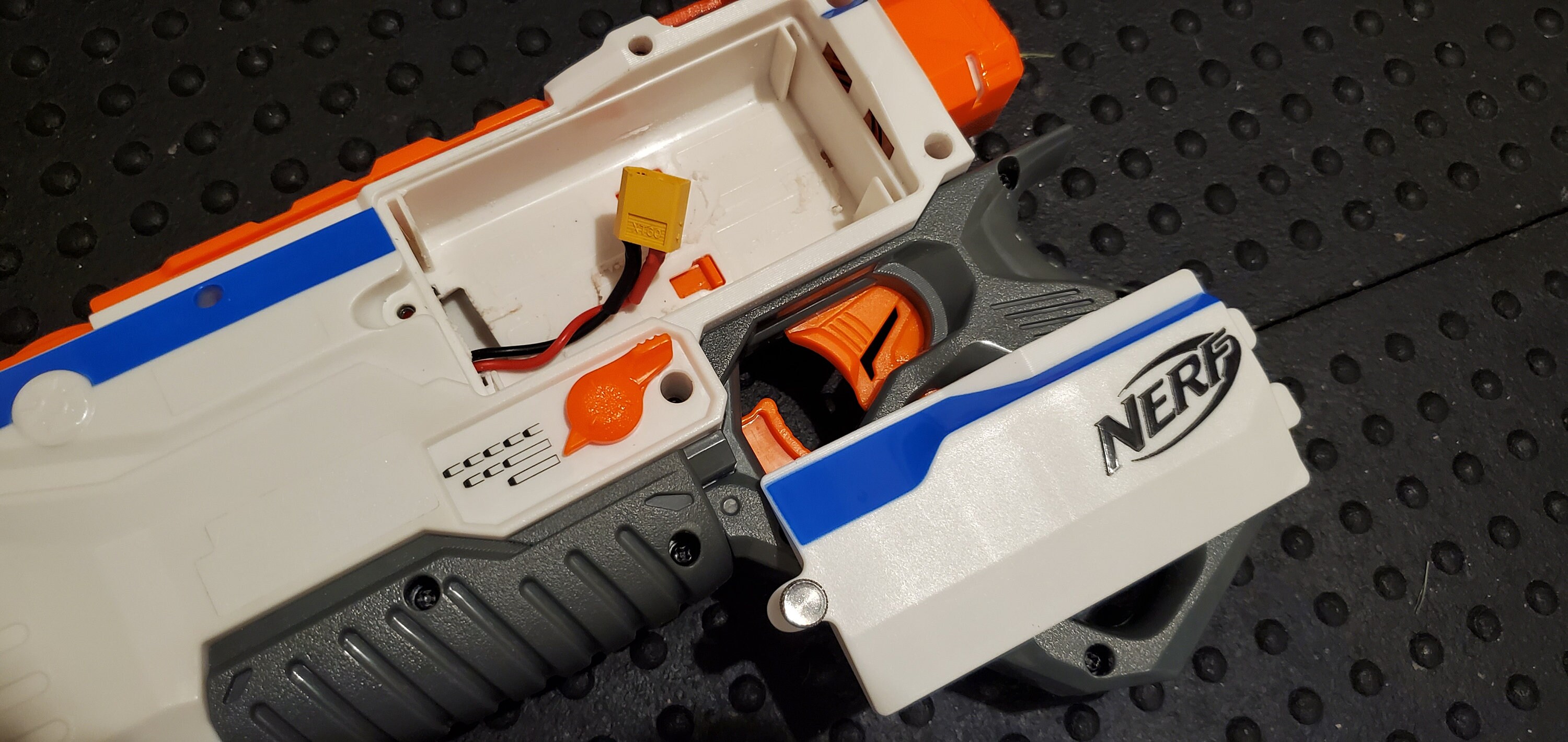 Modified Nerf Regulator w/ Select Fire integrated voltmeter Etsy