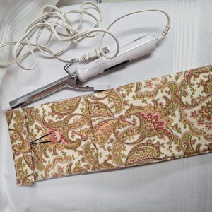 Travel Curling Iron Holder, Flat Iron Heat Resistant Holder, Curling Iron Storage Bag, Heat Resistant Curling Iron Bag, Travel Case