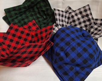 Buffalo Plaid Microwave Bowl Cozy, Reversible Bowl Cozies, Quilted Hot Pads, Pot Holder Microwave, Buffalo Plaid Microwave Hot Bowl Cozies