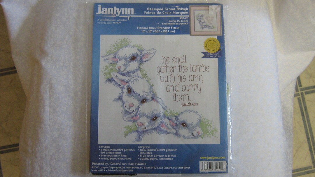 1998 Janlynn Counted Cross Stitch We Will Plant A Tree Diy Kit #72-102