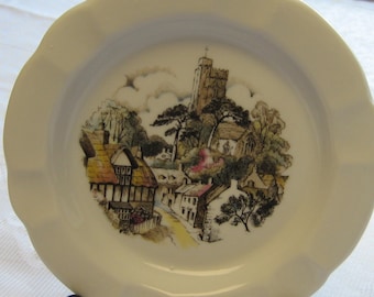 Vintage Chauvigny Trinket Dish, Made in France Porcelain Dish, France Souvenir Dish