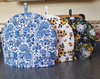 Insulated Sunflower Fabric Teapot Cozies, Teapots Warmers, Kitchen Accessory