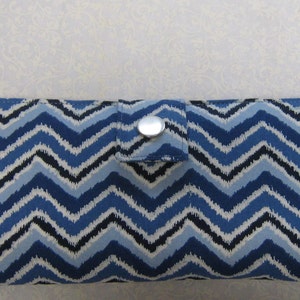 Slim Bifold Wallet con correa de pulsera, Ladies Slim Wallet, Simple Slim Bifold Wallet, Ladies Slim Blue Wallet, Women's Carry All Wallet