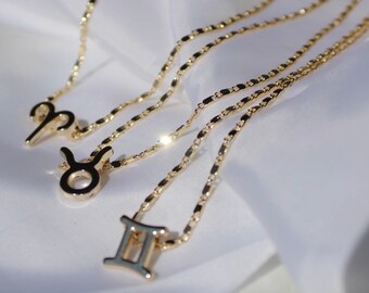 24kt Gold Plated Zodiac Necklace