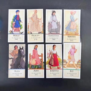 Pleasant Company American Girl Doll historical character BOOKMARK Molly Samantha Felicity Kit Kaya Addy Josefina Kirsten epherma - retired