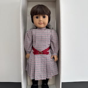 Angenehme Firma American Girl Puppe Samantha Parkington in komplett original treffen Outfit & Haar teilweise Box Softcover Buch SMO