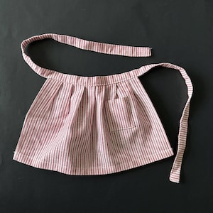 Pleasant Company American Girl Doll Kirsten’s meet outfit striped apron only red white