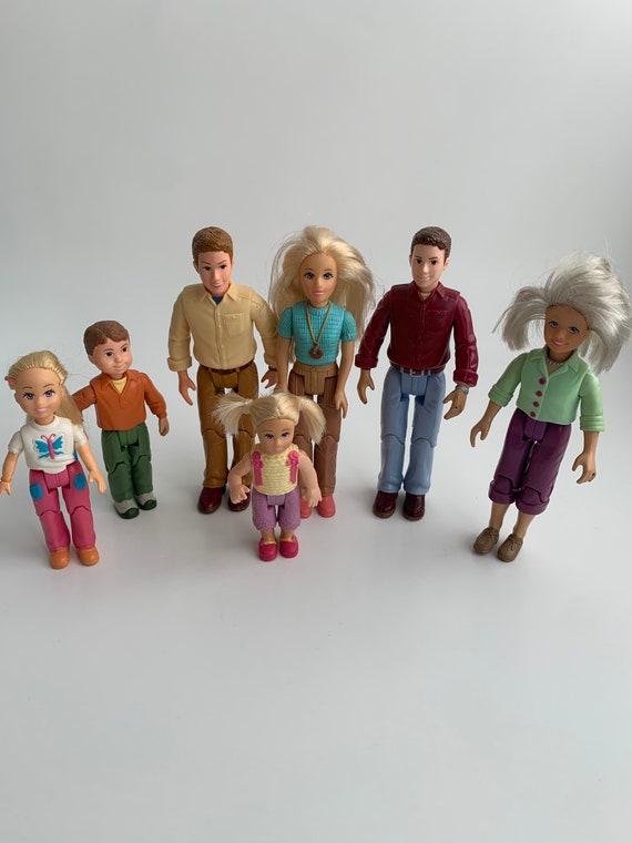 Fisher Loving Family Dollhouse Dad & Sister Dolls Figures 2006 for sale online 