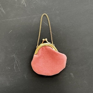 Pleasant Company American Girl Doll Samantha’s Meet Outfit Accessories pink velvet purse gold satin like new