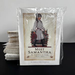 Pleasant Company American Girl Doll Book One &quot;Meet Samantha&quot; an American Girl Story first edition printing soft cover historical children&#39;s