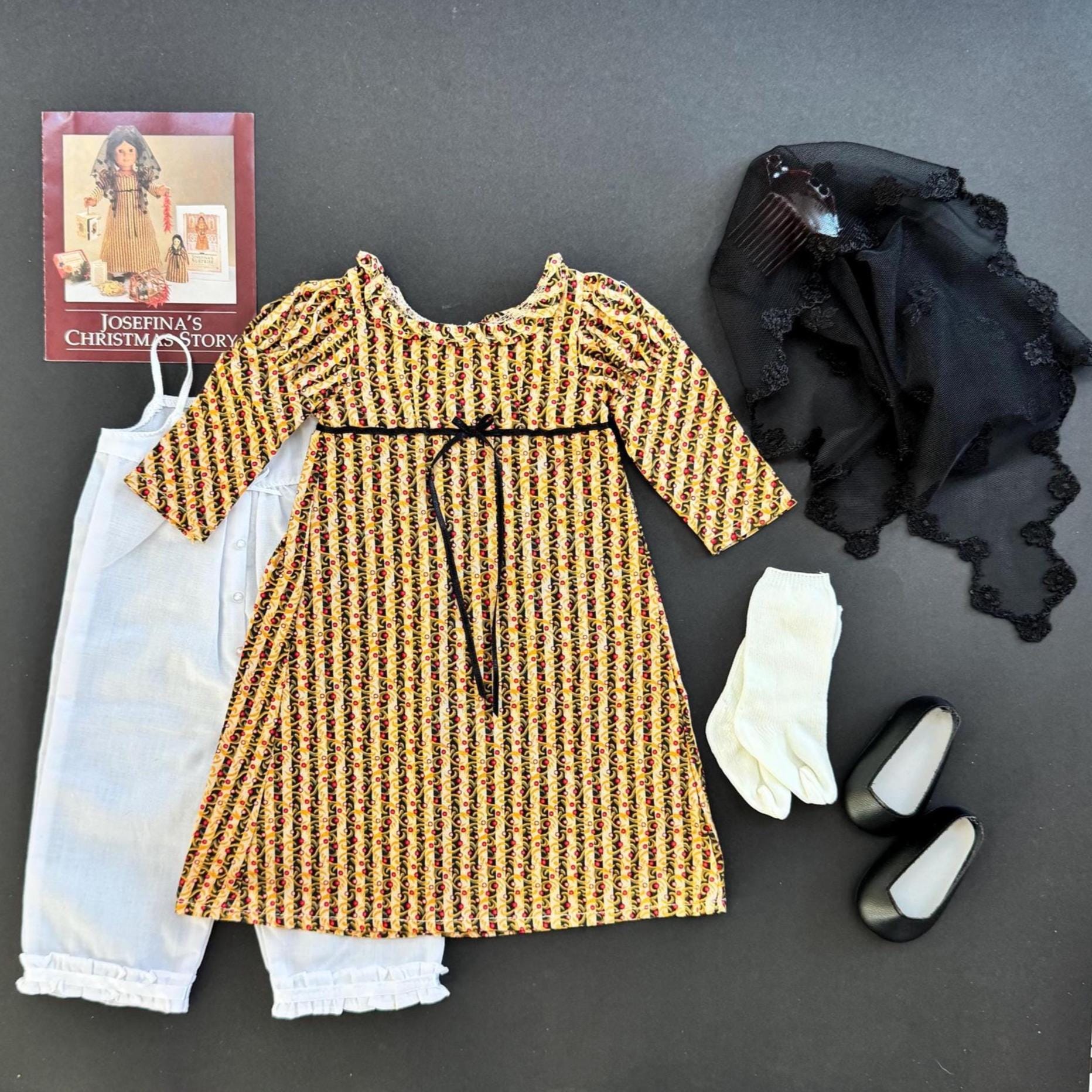 josefina christmas dress STUNNING! American Girl Doll Josefina's Original With Mantilla, Complete Set - Retired JCO colour: plum-ruched-halter-neck-midi-dress
