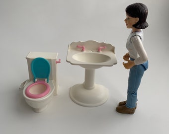 Barbie Toilet Set - Etsy