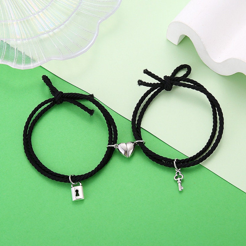 Magnetic Friends Bracelet Key and Lock Couples Bracelet