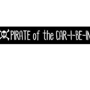 Pirate of the Car-I-Be-In - Aufkleber