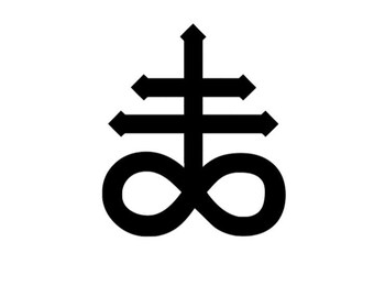 Occulto satanico gotico - Pentagramma Leviatano Croce Occulto satanico gotico - Pentagramma Leviatano Croce