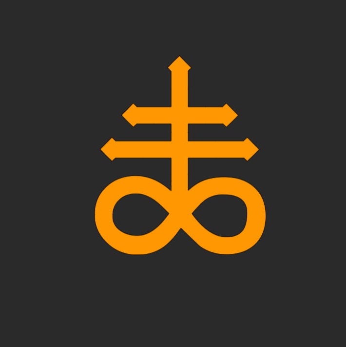 Leviathan Cross Infinity Cross Symbol AKA Satan's Cross Vinyl Decal ...