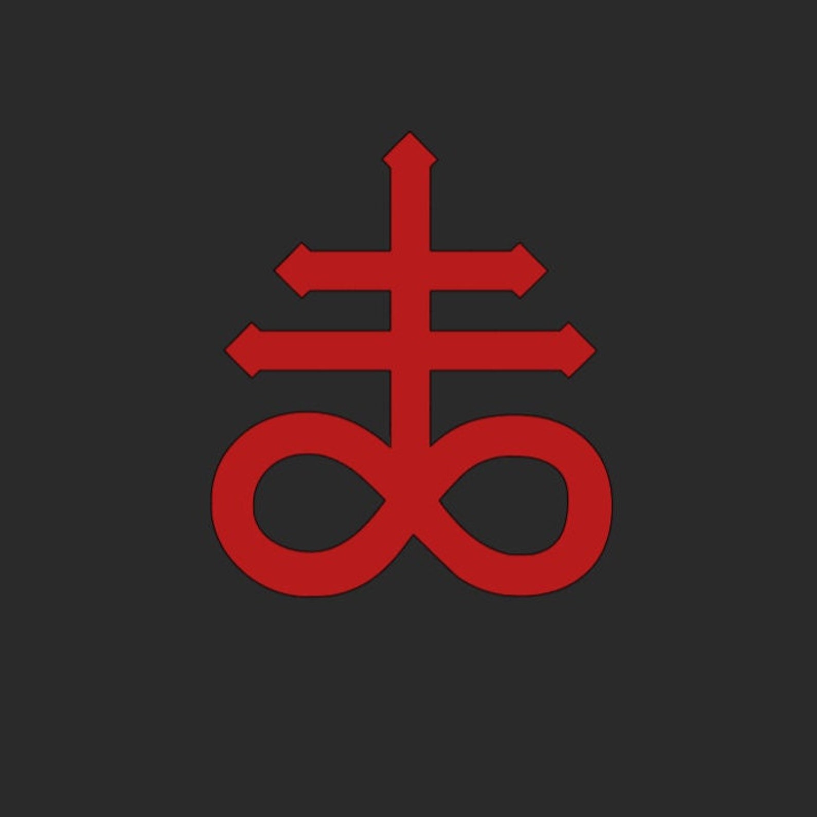Leviathan Cross Infinity Cross Symbol AKA Satan's - Etsy