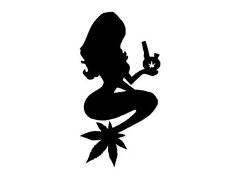 Hippie Mermaid Vinyl Decal