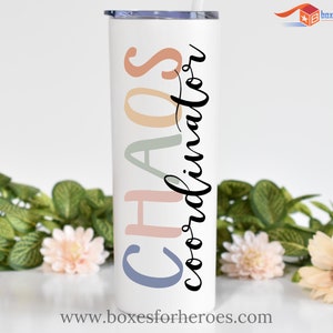 Chaos Coordinator Tumbler. Unique gift for wife | supervisor | assistant | manager | mom | administrative professional | teacher | boss