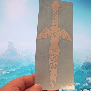 Corrupted Master Sword | LoZ | Triforce | Hyrule |  Decal | n64 | TOTK