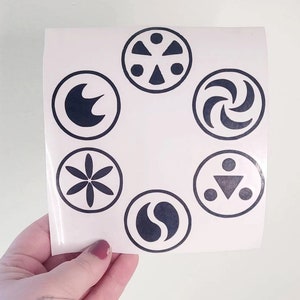Sage Medallions | LoZ | Triforce | Hyrule |  Decal | n64 | OOT | MM | TOTK