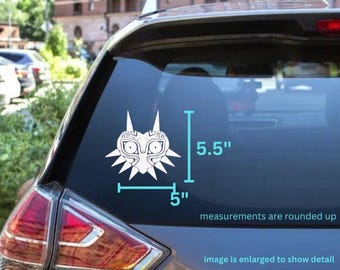 Majora's Mask Vinyl Decal: Legend of Zelda, N64, Mask