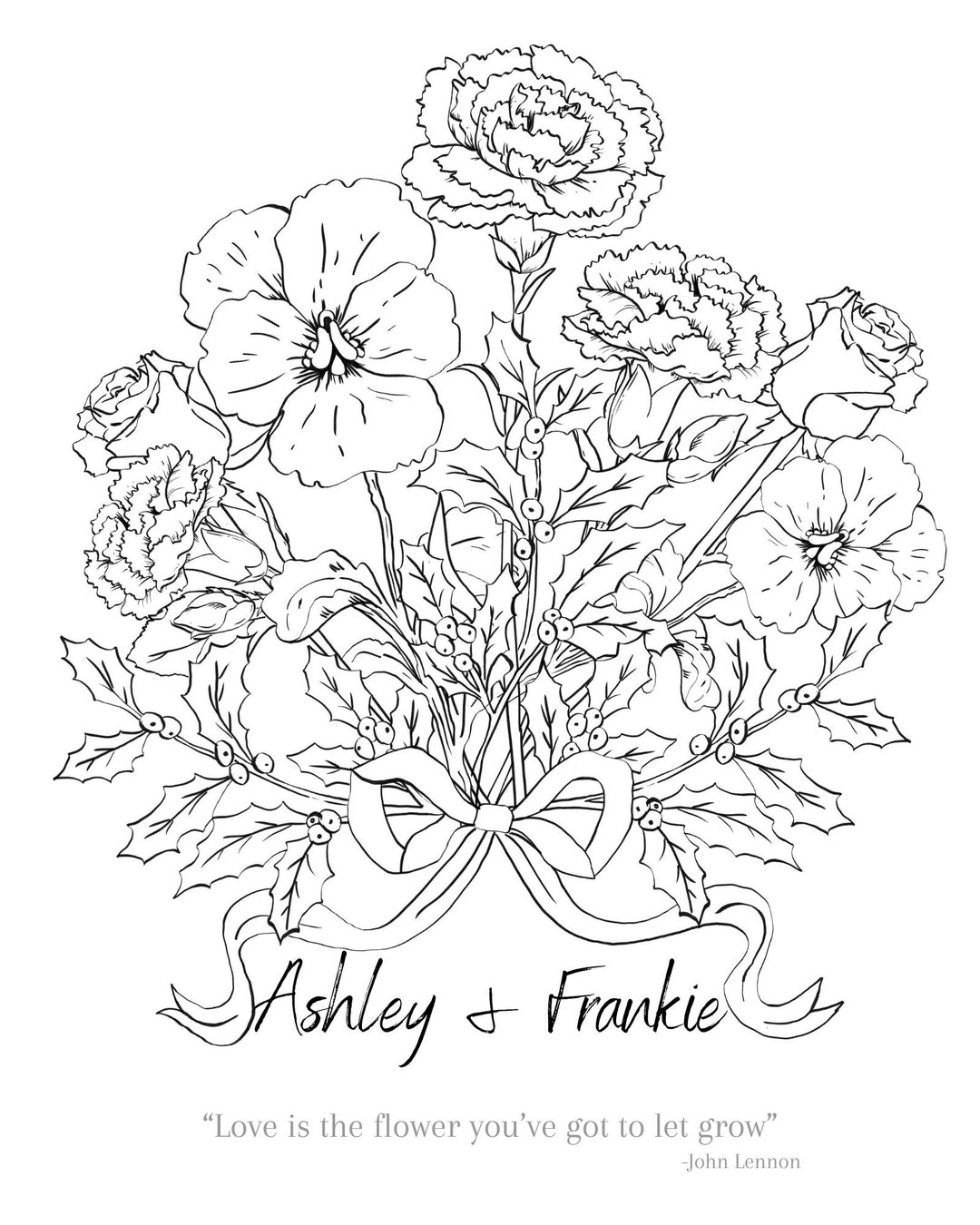 Custom Flower Bouquet | Birth Flower | Special Gift