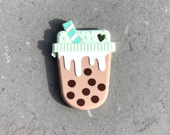 bubble tea silicone teether