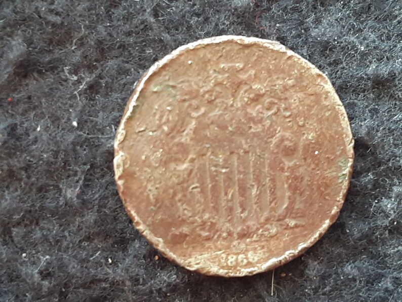 1866 SHIELD NICKEL Rays