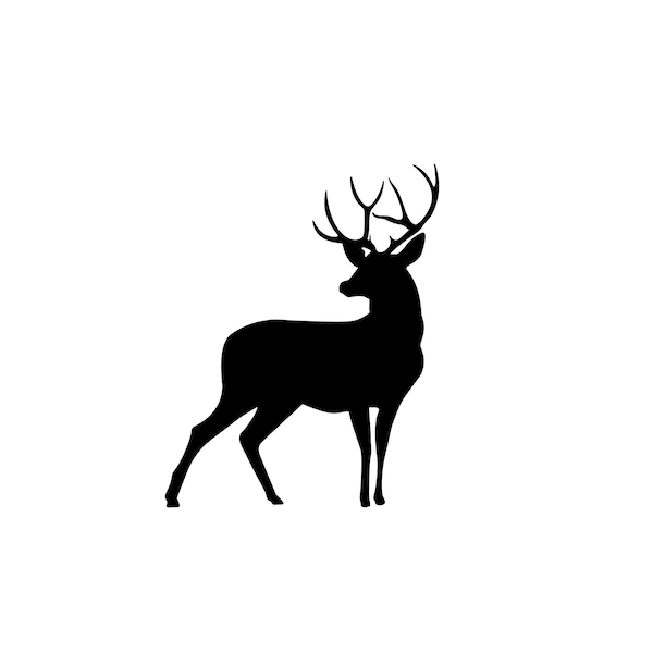 Standing Buck Sticker - Deer Vinyl Decal Car Truck