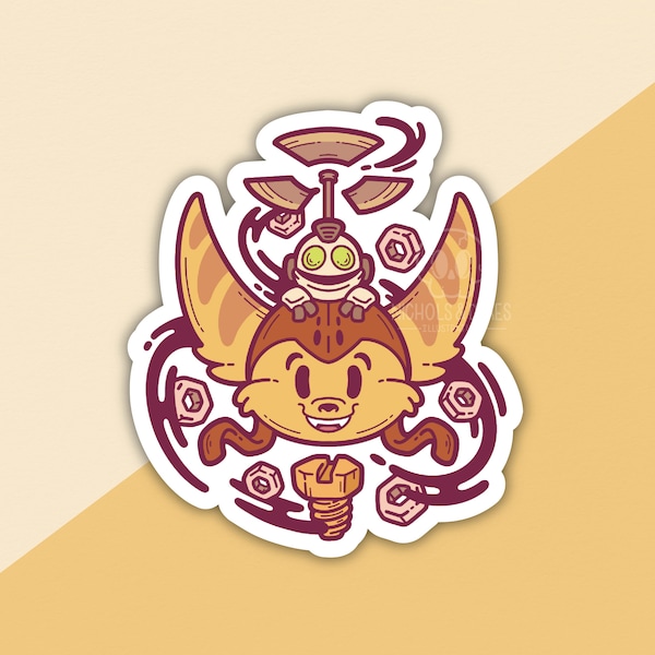 Ratchet & Clank 3 Inch Sticker