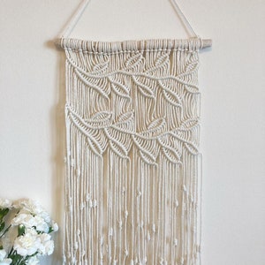 Macrame Wall Hanging/ Natural Cotton Macrame / Made in Canada/Macrame Wall Art/Hand Made Gift/Woven Wall Hanging/Mother's day Gift/Nursery