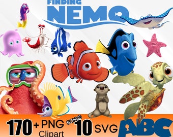 Download Visual Arts Nemo Instant Download Stencil Vector Clipart Png Dory Eps Nemo Clipart Nemo Svg Nemo Stencil Craft Supplies Tools