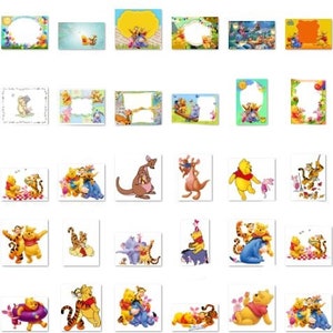 Winnie the Pooh SVG PNG Clipart Bundle, Winnie the Pooh png, Winnie the Pooh svg, Winnie the Pooh födelsedagsinbjudningar, Ior Nasse Tiger bild 7