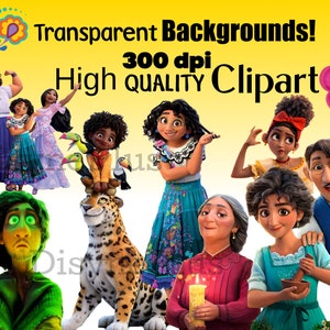 Encanto PNG, Encanto SVG, Encanto Clipart, Vibrant Images for Encanto Cake toppers, birthday shirts, and more! image 3