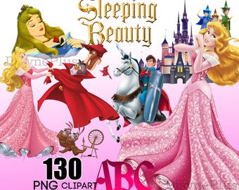Aurora Clipart, Sleeping Beauty PNG, Sleeping Beauty Clipart, Princess PNG Clipart, Instant Download, Princess birthday shirt