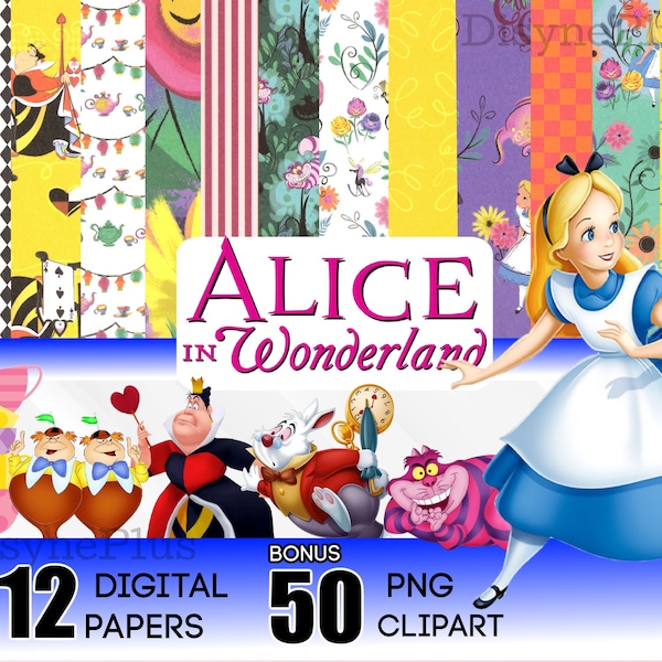 Carta digitale Alice nel paese delle meraviglie, PNG Alice nel paese delle meraviglie, Clipart Alice nel paese delle meraviglie con download digitale istantaneo del gatto del Cheshire